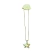 Swarovski Aura Borealis Crystal Large Star Fish Necklace Charm Pendant With Necklace Neck Chain