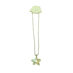 Swarovski Aura Borealis Crystal Large Star Fish Necklace Charm Pendant With Necklace Neck Chain