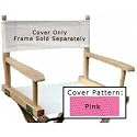 Director's Chair Seat Cover - Frame sold Separatel (Pink Solid)