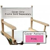 Director's Chair Seat Cover - Frame sold Separatel (Pink Solid)