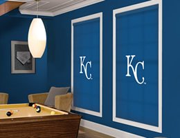 Kansas City Royals MLB Roller Window Shades up to 112'' x 54''