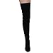Beston FE62 Women's Drawstring Stretchy Thigh High Block Heel Dress Boots