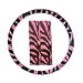 Pink Zebra Tiger Print Steering Wheel Cover and Seat Belt Pads
