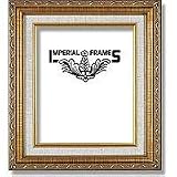 Imperial Frames Aristocrat, Wood Picture Frame for a 5" x 7" Photograph, Color: Gold with Off White Linen Border