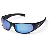 Suncloud Polarized Optics Rachet Sunglasses (Matte Black with Blue Mirror Lens)
