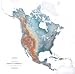 North America Topographic Wall Map by Raven Maps, Print on Paper (Non-Laminated)