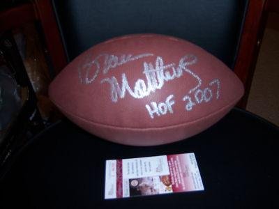 Bruce Matthews Signed Football - hof Jsa coa - Autographed Footballs