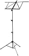 Tour Grade Deluxe Folding Music Stand, Black