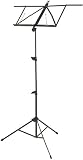 Tour Grade Deluxe Folding Music Stand, Black