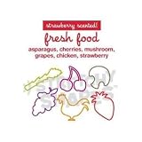 Stretchy Shapes Shaped Rubber Bands Bracelets 24Pack Fresh Food