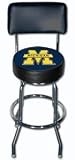 Michigan 30 Backrest Swivel Bar Stool - NCAA Team