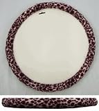 Red Cheetah Animal Print Steering Wheel Cover