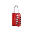 Wordlock Red 4 Wheel Luggage Lock