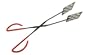 Charcoal Companion Non-Stick Spatula Scissor Tongs 15.75-inch