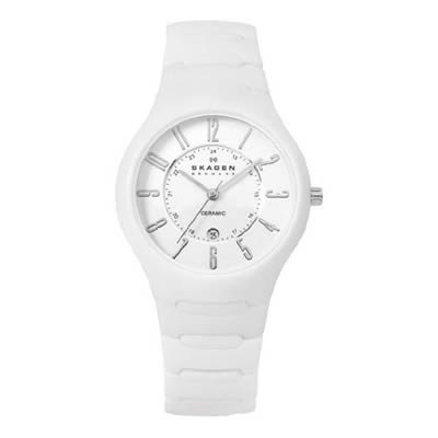 Skagen Women's 817LWXC Ceramic White Ceramic Watch