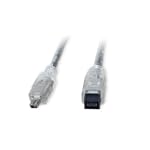 Connectland CL-CAB30006 FireWire IEEE 1394b 6-feet (1.8m), 9-pin to 4-pin Cable (Silver)