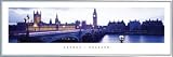 Londres Midi Poster et Cadre (Plastique) - Houses Of Parliament, Angleterre (91 x 30cm)