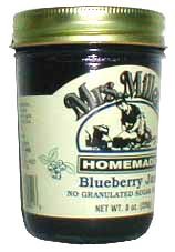 Blueberry Jam No Added Sugar: 3 jars Mrs Miller Homemade by Mrs Millers Homemade