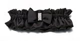 Rhinestone Garter - Black