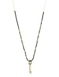 Mima "Desecheo" Gold-Plated and Garnet, Gold-Filled Chain