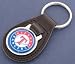 Texas Rangers Leather Keychain