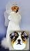 Blue Merle Aussie Guardian Angel and Tree Topper