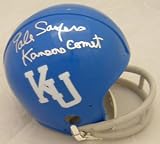 Gale Sayers Autographed Kansas Jayhawks Throwback Mini Helmet