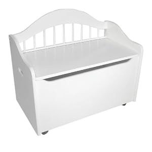 Limited Edition Kid's Toy Box Toy Chest in White Finish