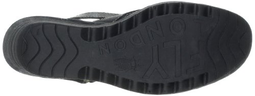 Fly London Yisa Womens Velcro Fastening Sandals Black Patent 4 / 37