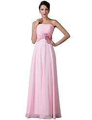 Strapless  Sequined Ruched Beaded Lace-Up Acrylic/Chiffon/Satin  Ball Gown Evening Dress/Prom Dress/Party Dress 