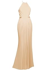 Sexy Sheath Halter Chiffon Evening Dress/Bridesmaid Dress/Prom Dress 