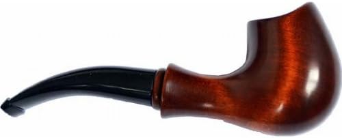 New Ukrainian Pear Wood Hand Carved Tobacco Smoking Pipe "Saddle" for Office (Classic) + Pouch + Cleaning Tools + Gift