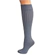 ASH SOFT GRAY RIBBED KNEE HIGH SOCKS