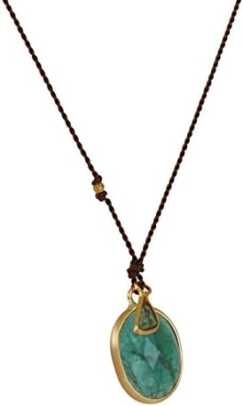 MARGARET SOLOW - Emerald and Diamond Slice Necklace