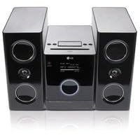 LG LFA840 - Micro system with iPod cradle - radio / CD / MP3 / USB audio player - glossy black