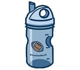 LIFE IS GOOD QUARTERBACK GRIPPY BOTTLE - O/S - BLUE