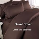 MARRIKAS 100% Viscose From Bamboo QUEEN Duvet Cover CHOCOLATE