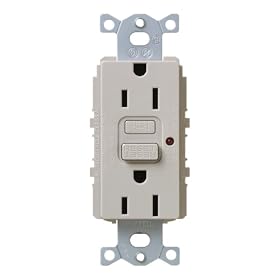 Click here to buy Lutron SCR-15-GFCI-TP Satin Colors 15A GFCI Electrical Socket Receptacle, Taupe by Lutron.