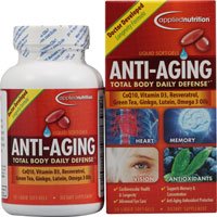 Applied Nutrition Anti-Aging Total Body Daily Defense -- 50 Liquid Soft-Gels