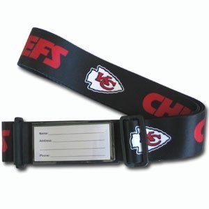 Kansas City Chiefs NFL Team Logo Adjustable Luggage Strap