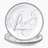 Love Wedding Dessert Plates (25 Pcs) [Toy]