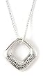 Sterling Silver Faith, Hope, and Love Pendant by Bob Siemon, 18