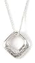 Sterling Silver Faith, Hope, and Love Pendant by Bob Siemon, 18"