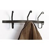 VWI CT-WH-3 Coat Bar with 3 Hooks Powder Metal Coated