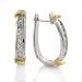 10K Yellow & White Gold 1 Carat Diamond Earrings
