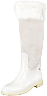 Menghi Womens Rainboots Size 10 US / 40 EU Beige