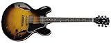 Gibson Custom ES-335 Dot Electric Guitar, Vintage Sunburst, Plain Maple