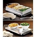 Nostalgia Electrics 3-Section Stainless Steel Buffet Food Server