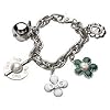 JEWELS D&G PREPPY SS BRACELET W/COOKIE,FLOWER,CLOVER,PEAR DJ0881