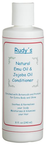 Rudy's Emu Oil And Jojoba Oil Conditioner, 8-Ounce Bottle